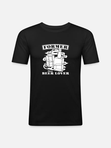 Whisky Whiskey - T-shirt près du corps Homme - noir