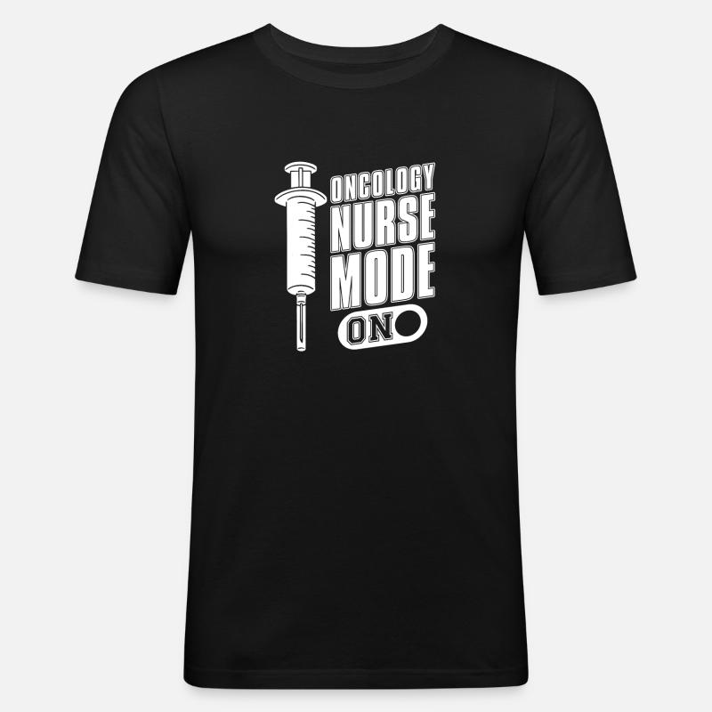 Krankenschwester Modus An - Männer Slim Fit T-Shirt - Schwarz