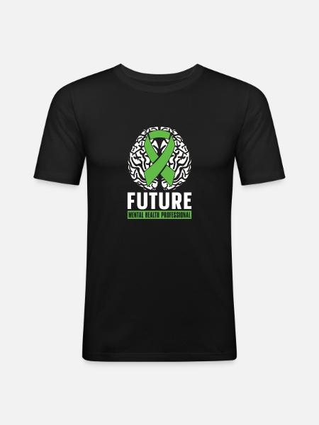 Psychology Psychologist Loop - Men's Slim Fit T-Shirt - black