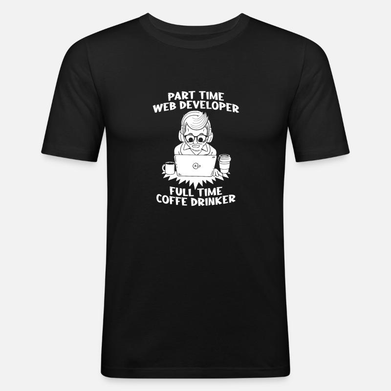 Web Developer Web Developer - Men's Slim Fit T-Shirt - black