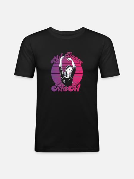 Maman Mère Mère Danse Mère - T-shirt près du corps Homme - noir