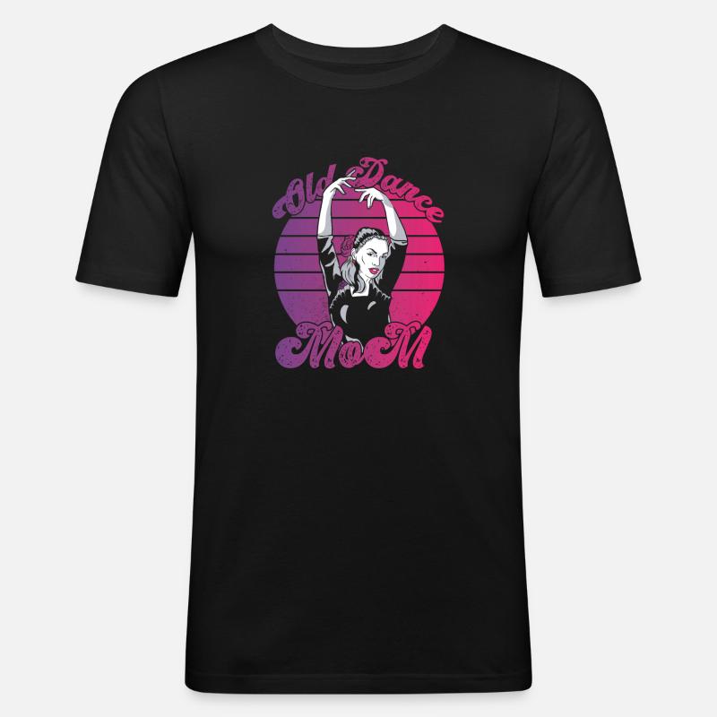 Mom Mutter Mutter Tanz Mutter - Männer Slim Fit T-Shirt - Schwarz