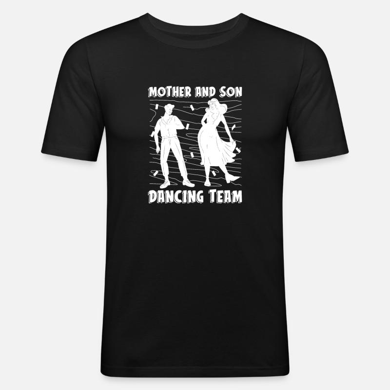 Mom Mutter Mutter Tanz Mutter - Männer Slim Fit T-Shirt - Schwarz