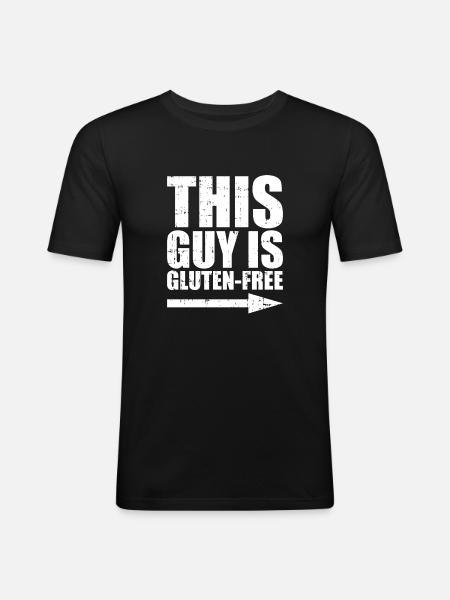 Gluten Free Guy - Men's Slim Fit T-Shirt - black