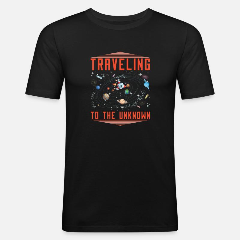 Voyage spatial Colonisation de l’espace - T-shirt près du corps Homme - noir