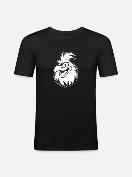 Chicken Hen Funny - Men's Slim Fit T-Shirt - black