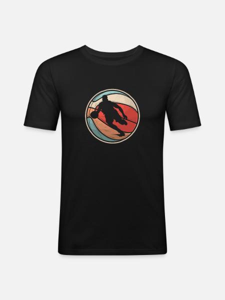 Basketball Basketball Player - Men's Slim Fit T-Shirt - black