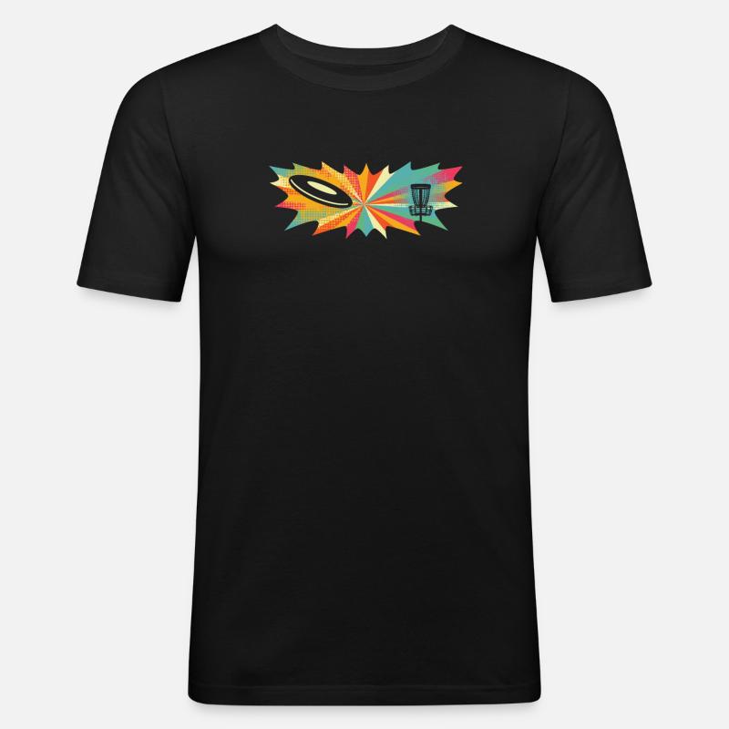 Frisbee Golf Disc Golf - Men's Slim Fit T-Shirt - black