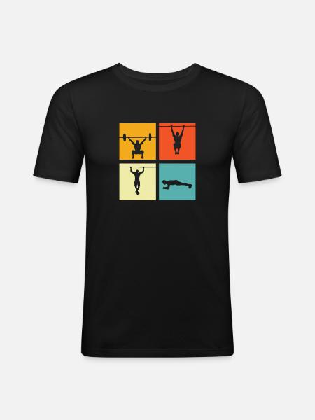 Aptitude - T-shirt près du corps Homme - noir