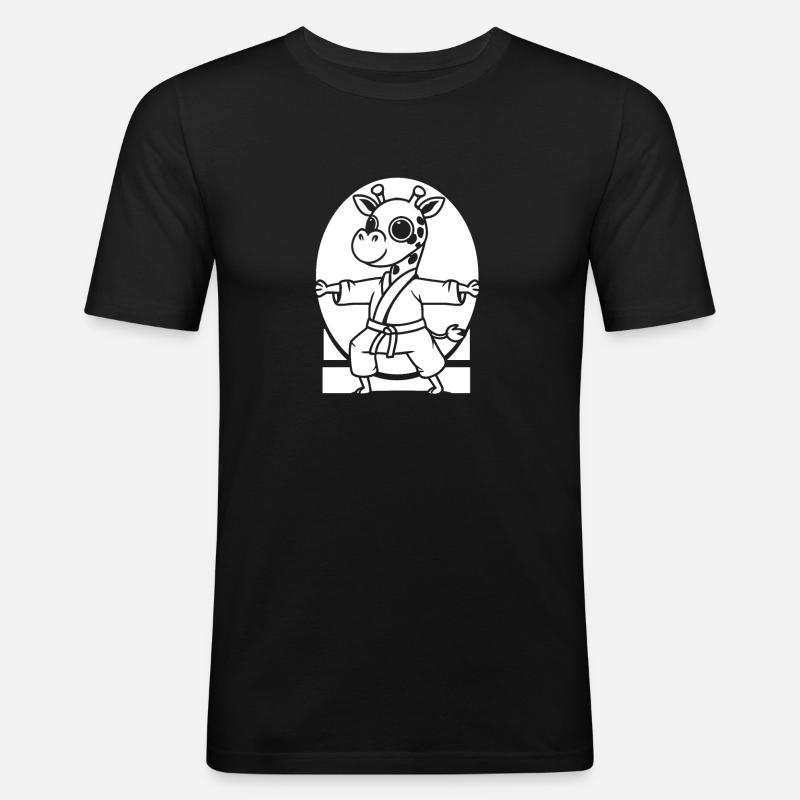 Karate - Männer Slim Fit T-Shirt - Schwarz