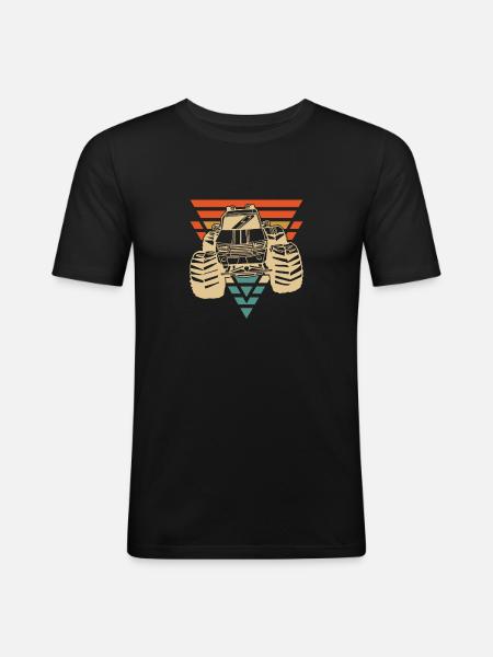 Monster Truck - Men's Slim Fit T-Shirt - black