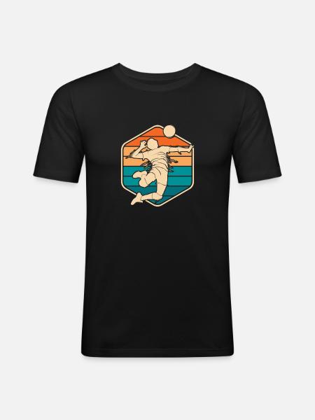 Volleyball Volleyballer - Men's Slim Fit T-Shirt - black