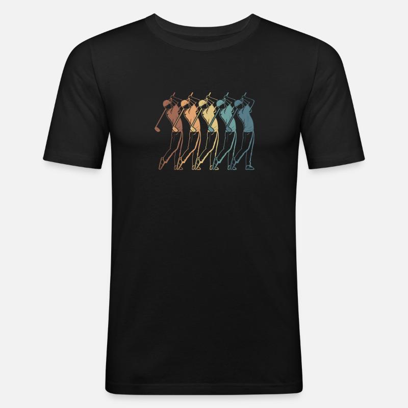 Golf Golfers Golfing - Men's Slim Fit T-Shirt - black