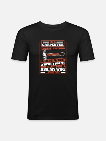 Carpenter Carpenter Carpenter - Men's Slim Fit T-Shirt - black