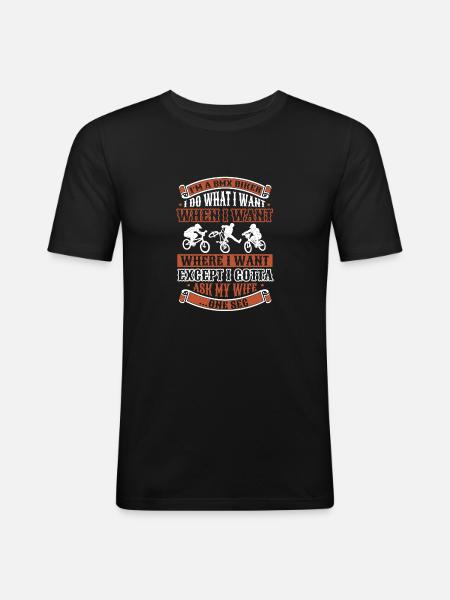 Bmx Bmx Biker - Men's Slim Fit T-Shirt - black