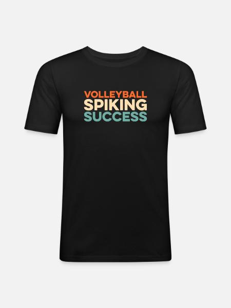 Volleyball Volleyballer - Men's Slim Fit T-Shirt - black