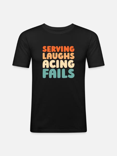 Volleyball Volleyballer - Men's Slim Fit T-Shirt - black