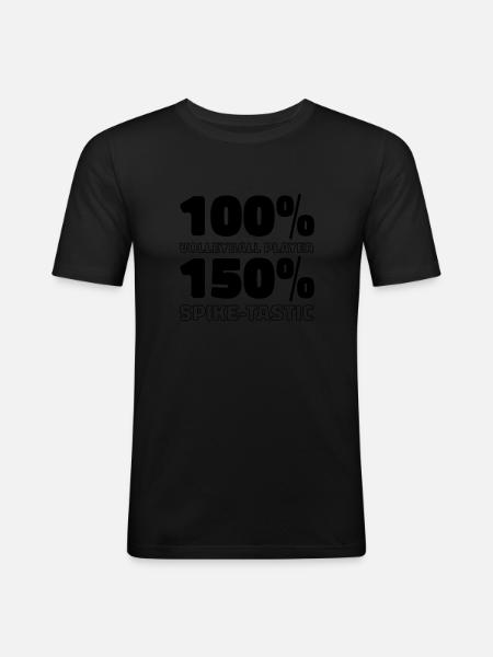 Volleyball Volleyballer - Men's Slim Fit T-Shirt - black