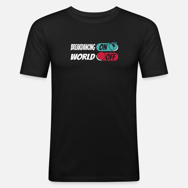 Breakdance Breakdancer Breakdancing - Men's Slim Fit T-Shirt - black