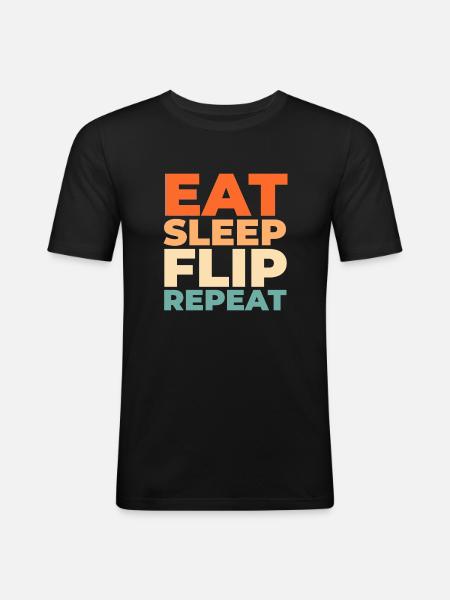 Sneakers Découvrez mes baskets - T-shirt près du corps Homme - noir