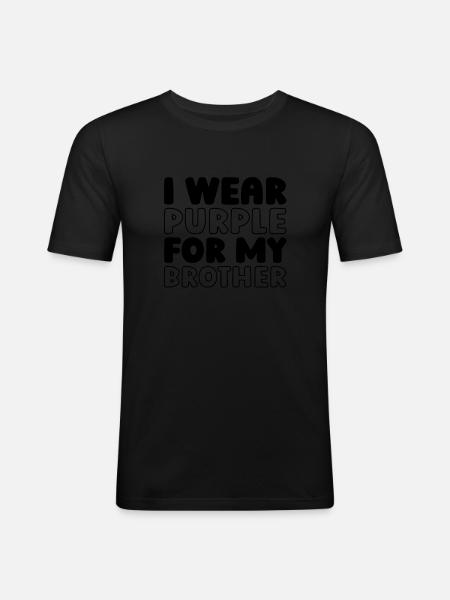Alzheimer - Männer Slim Fit T-Shirt - Schwarz