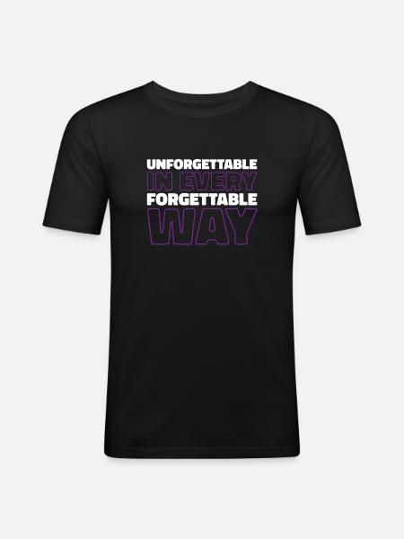 Alzheimer Funny Alzheimers Awareness - Men's Slim Fit T-Shirt - black