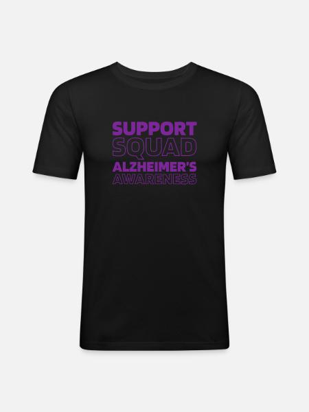 Alzheimer's Alzheimer's Support - Men's Slim Fit T-Shirt - black
