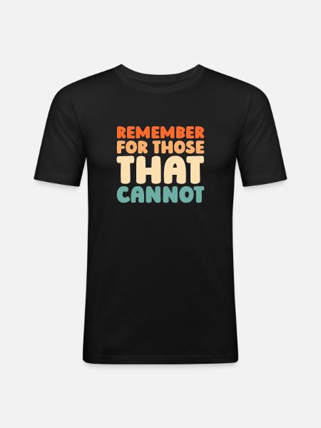 Alzheimer - Männer Slim Fit T-Shirt - Schwarz