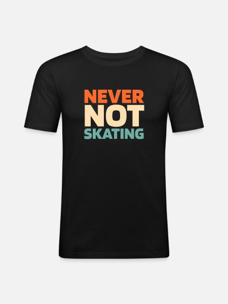 Skateboard Skater - Men's Slim Fit T-Shirt - black