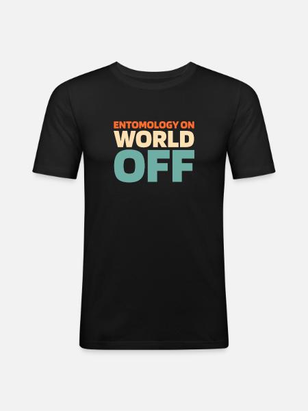 Entomology Entomologist Insect - Men's Slim Fit T-Shirt - black