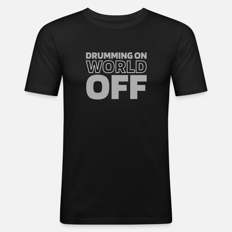 Drums Drummers Drummers - Men's Slim Fit T-Shirt - black