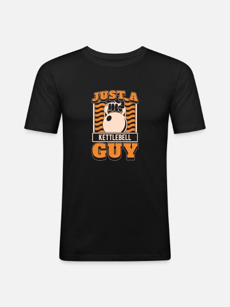 Kettlebell Just A Kettlebell Guy - Men's Slim Fit T-Shirt - black