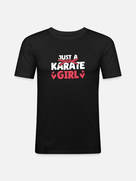 Karate Just A Karate Girl - Men's Slim Fit T-Shirt - black