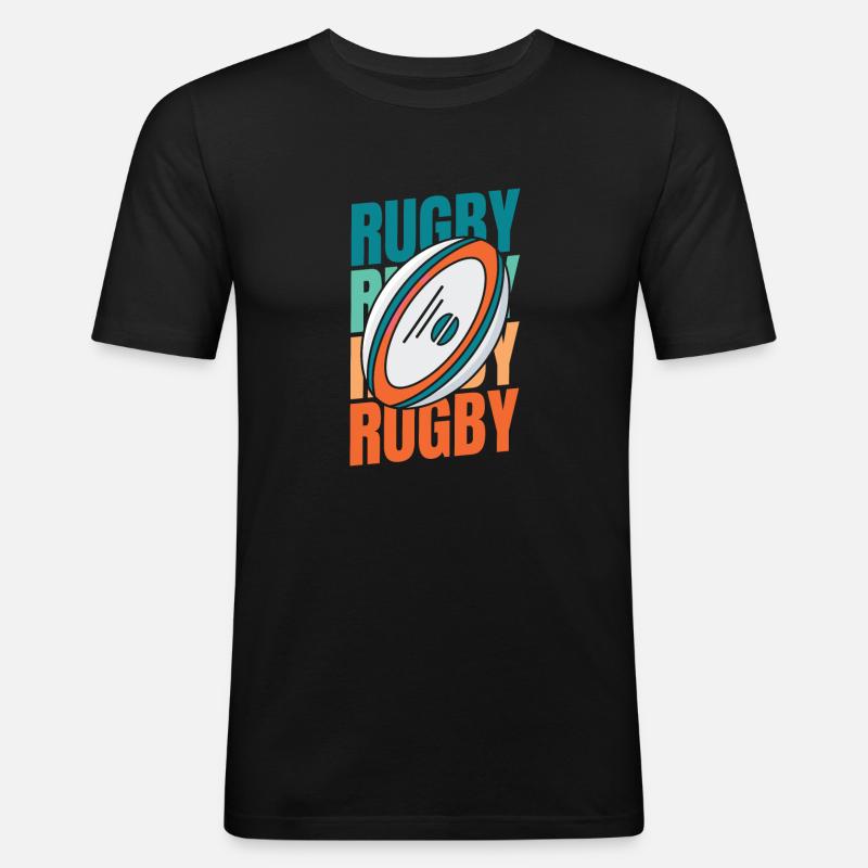 Rugby - Men's Slim Fit T-Shirt - black