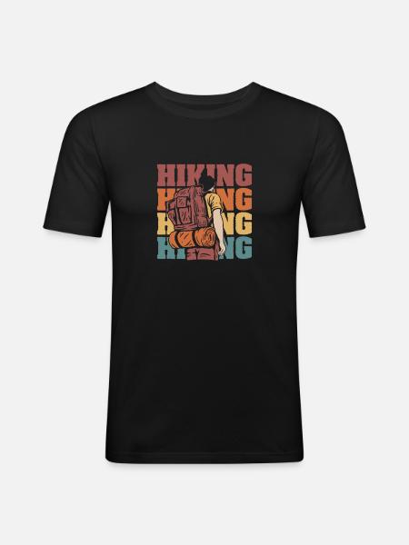 Hiking Hikers - Men's Slim Fit T-Shirt - black