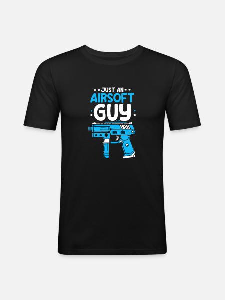 Airsoft Just An Airsoft Guy - Men's Slim Fit T-Shirt - black