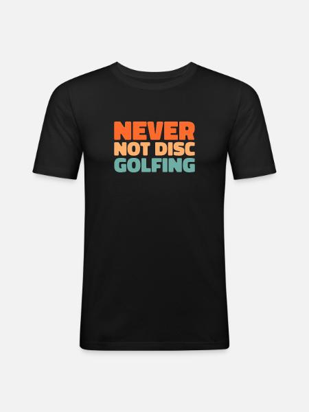Frisbee Golf Disc Golf - Men's Slim Fit T-Shirt - black