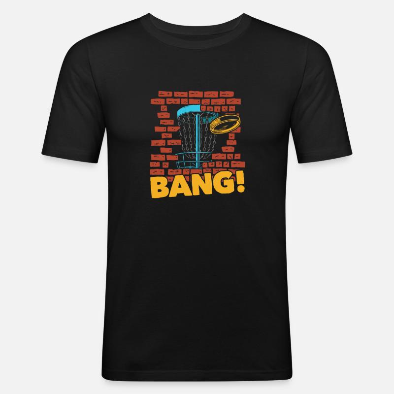 Frisbee Golf Disc Golf - Men's Slim Fit T-Shirt - black