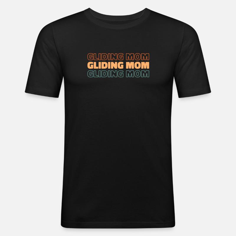 Paramotor Gleitschirmfliegen - Männer Slim Fit T-Shirt - Schwarz