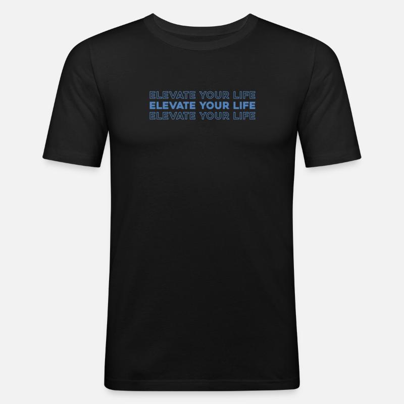 Paramotor paragliding - Men's Slim Fit T-Shirt - black