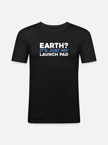 Paramotor paragliding - Men's Slim Fit T-Shirt - black