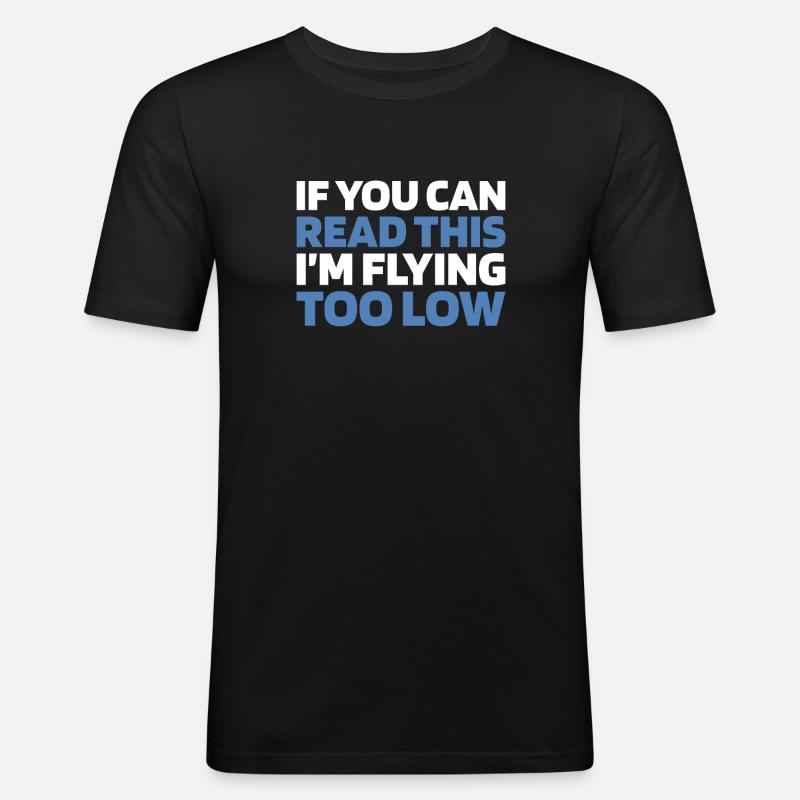 Paramotor Gleitschirmfliegen - Männer Slim Fit T-Shirt - Schwarz