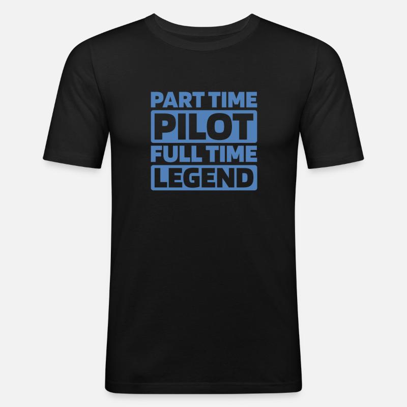 Paramotor paragliding - Men's Slim Fit T-Shirt - black