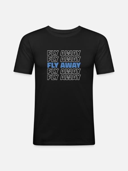 Paramotor paragliding - Men's Slim Fit T-Shirt - black