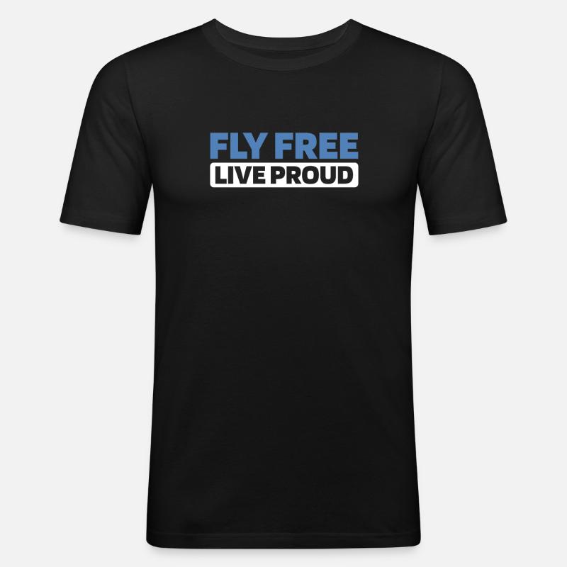 Paramotor Gleitschirmfliegen - Männer Slim Fit T-Shirt - Schwarz
