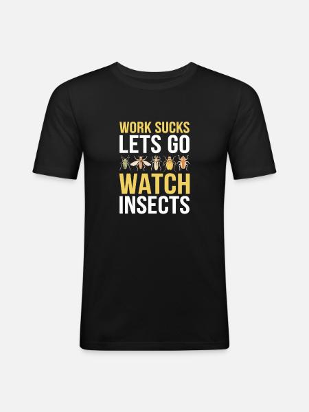 Entomology Entomologist Insect - Men's Slim Fit T-Shirt - black