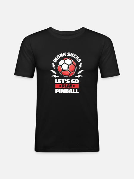 Handball Handballer - Männer Slim Fit T-Shirt - Schwarz