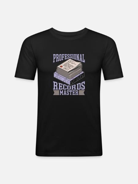 Dokumentarist - Männer Slim Fit T-Shirt - Schwarz