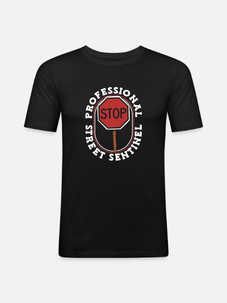 Border guards - Men's Slim Fit T-Shirt - black
