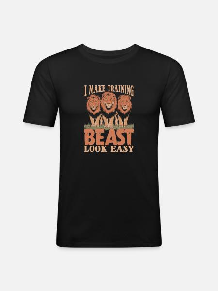 Animal trainer - Men's Slim Fit T-Shirt - black